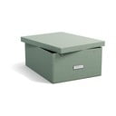 Kartonska kutija za pohranu plavozelena s poklopcem 34,5x45x18,5 cm Katrin Canvas Paper Laminate – Bigso