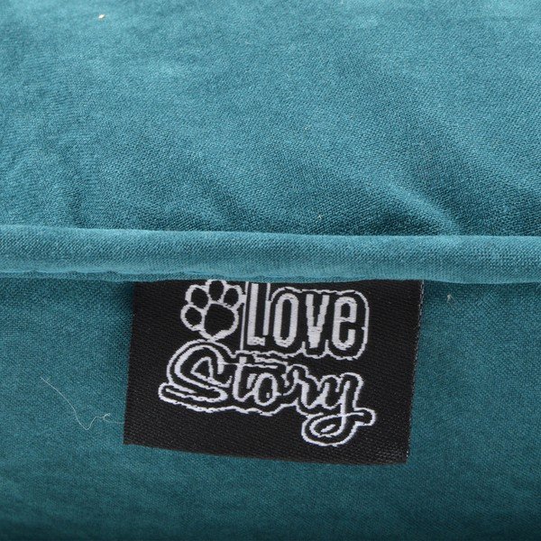 Petrolej zeleni krevet za pse 72x107 cm – Love Story-image-1
