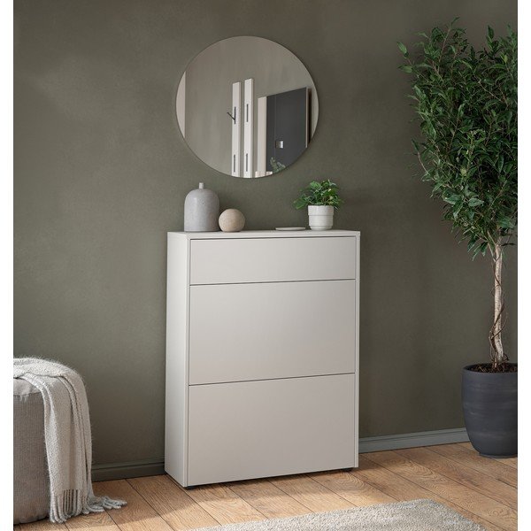Krem ormarić u mat dekoru 70x99x34 cm Binetto – Germania-image-1