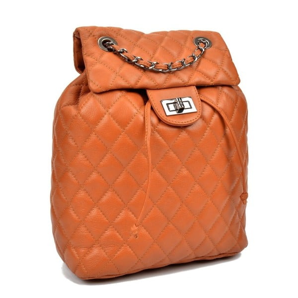 Konjak smeđi kožni ruksak Anna Luchini Lucy-image-1