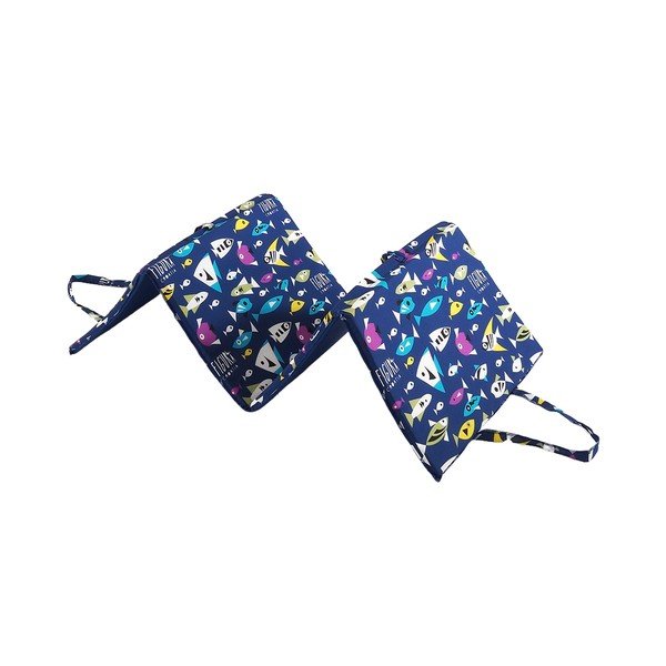 Plavi vrtni jastuk za sjedenje za ležaljku 49x137 cm   Fishes – B.E.S.