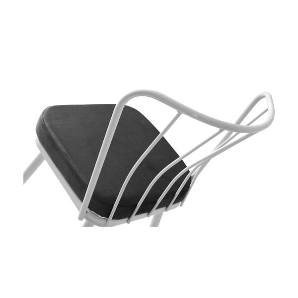 Bijelo-crne metalne blagovaonske stolice u setu 2 kom Yildiz – Kalune Design-image-4