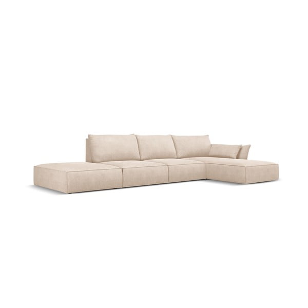 Bež kutna garnitura (desni kut) Vanda - Mazzini Sofas-image-2