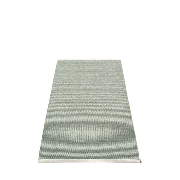 Svijetlo zeleni unutarnji i vanjski tepih 85x160 cm Mono Sage Army – Pappelina