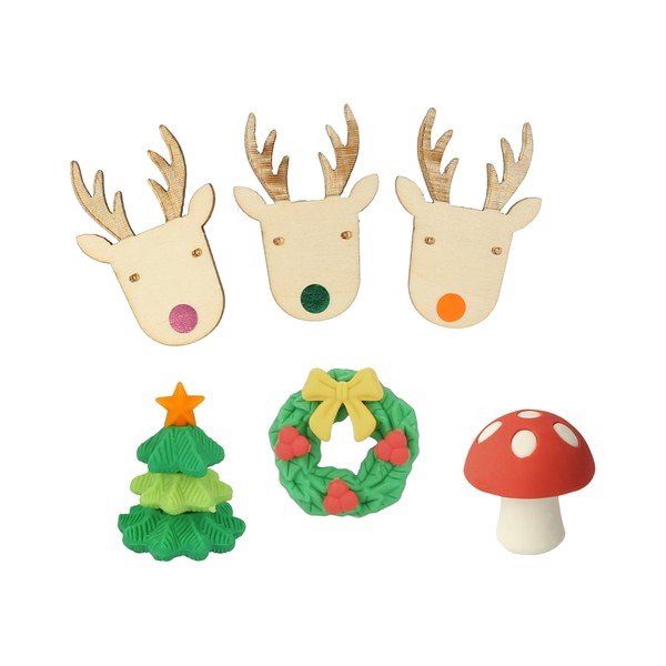 Božićni praskavci u setu 6 kom Reindeers in Jumpers – Meri Meri-image-2