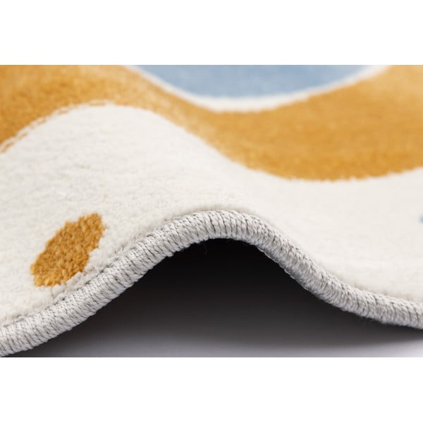 Oker žuti/boje slonovače dječji tepih ø133 cm Joyful Gold – FD-image-2