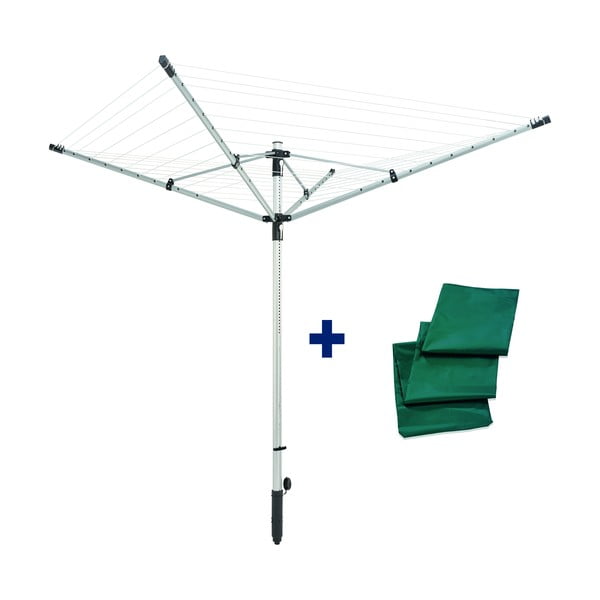 Vrtna sušilica za rublje u srebrnoj boji 50 m LinoLift 500 – LEIFHEIT