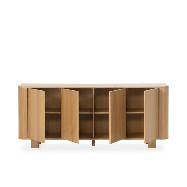 Komoda u dekoru hrasta u prirodnoj boji 180x75x40 cm Padoc – MOME-image-4