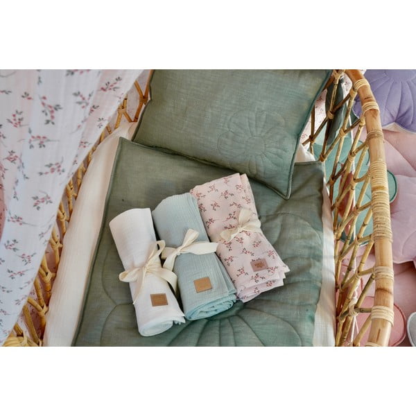 Bež deka od muslina za bebe 100x100 cm Cream - Moi Mili-image-1