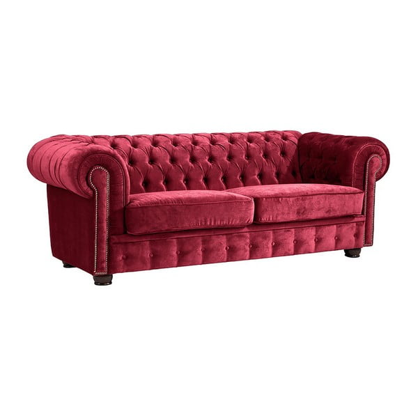Crvena sofa Max Winzer Norwin Velvet, 174 cm