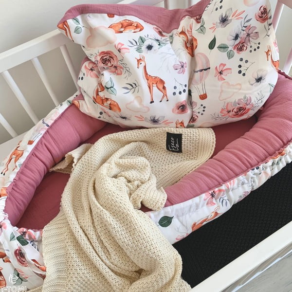 Pamučni jastuk za spavanje za bebe ESECO Nature-image-1