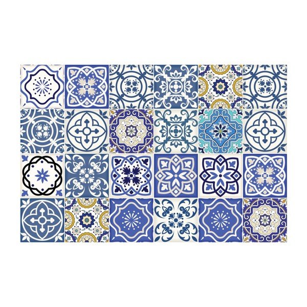 Set od 24 zidnih samoljepljivih naljepnica Ambiance Wall Stickers Tiles Flamenco, 10 x 10 cm-image-2