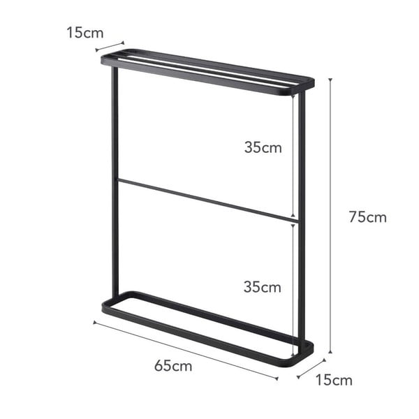 Crni stalak za ručnike YAMAZAKI Tower-image-2