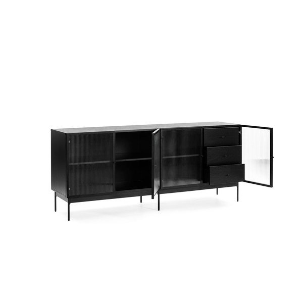 Crna komoda Teulat Blur, širina 180 cm-image-3