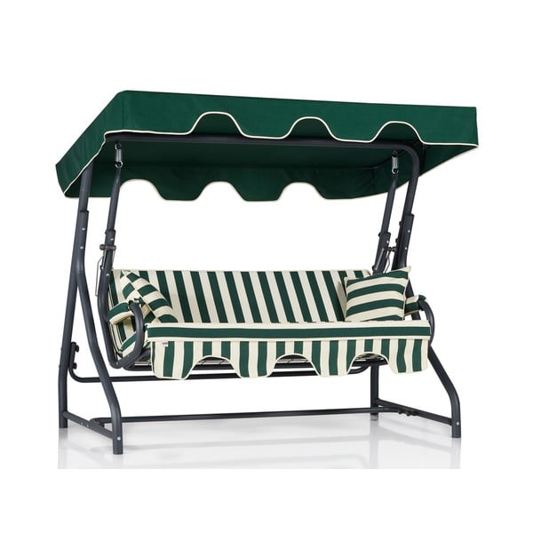 Zelena metalna vrtna ljuljačka Ruta 3 – Floriane Garden-image-1