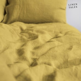 Lanena jastučnica 40x40 cm Lemon Curry – Linen Tales