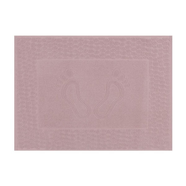 Podloga za kupanje u ružičastoj pasteli dusty rose, 70 x 50 cm