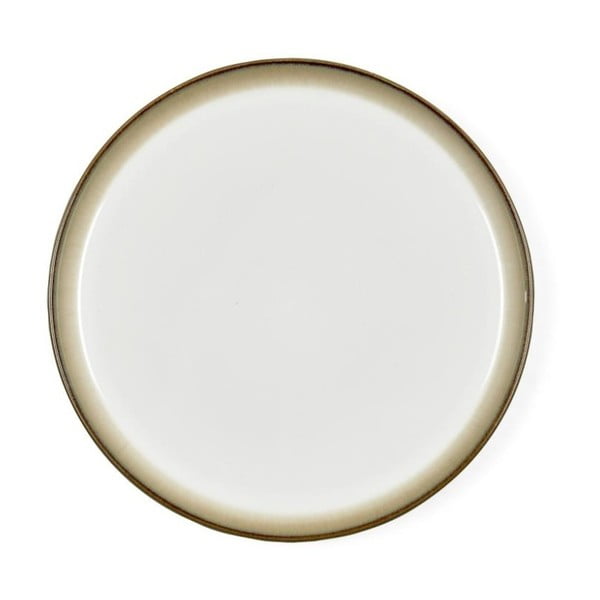Krem-bijeli plitki tanjur od kamenine Bitz Mensa, promjer 27 cm