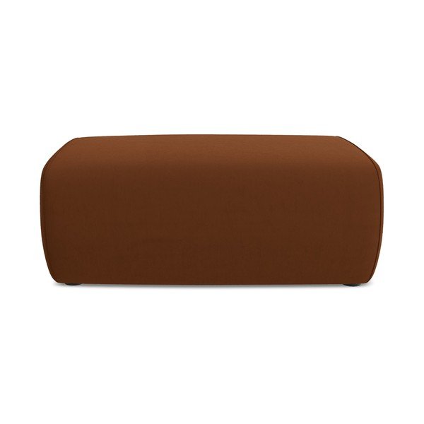 Baršunast tabure boje terakote Kapua – Makamii