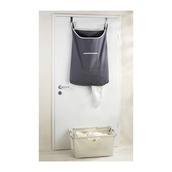 Siva viseća košara za veš Wenkoo Door Laundry, 65 l-image-1