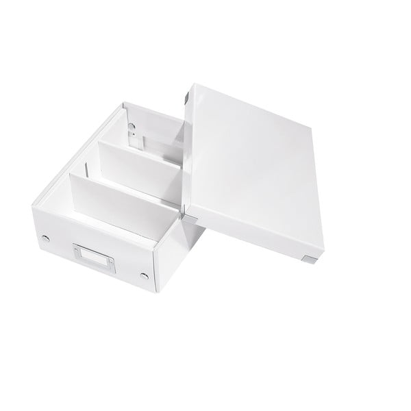 Bijela kartonska kutija za pohranu s poklopcem 22x28x10 cm Click&Store – Leitz
