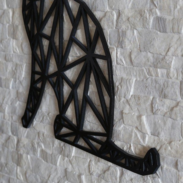 Crna zidna dekoracija Crna mačka, 39 x 65 cm-image-2