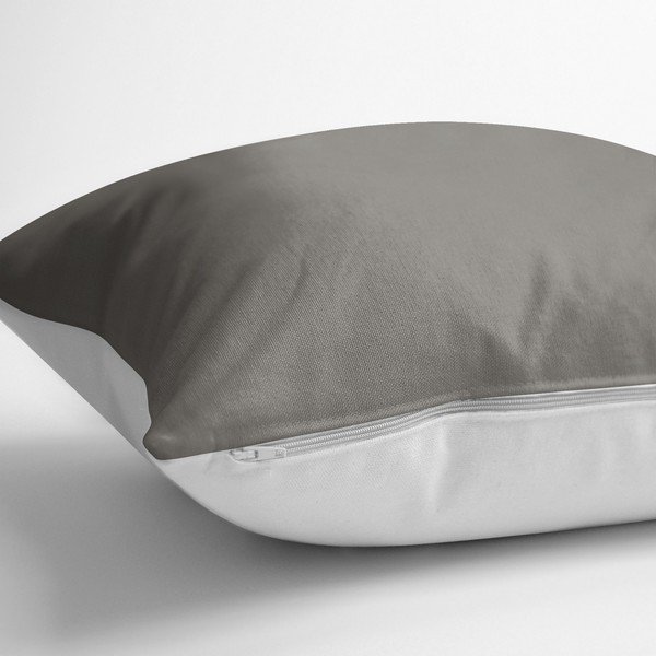 Siva jastučnica s udjelom pamuka Minimalist Cushion Covers Fluffy, 70 x 70 cm-image-1