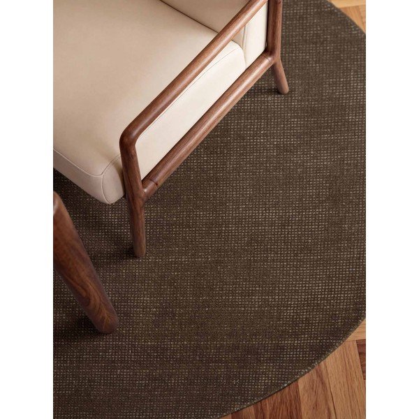 Smeđi ručno rađen vunen okrugao tepih ø 200 cm Greenwich – Ted Baker-image-2