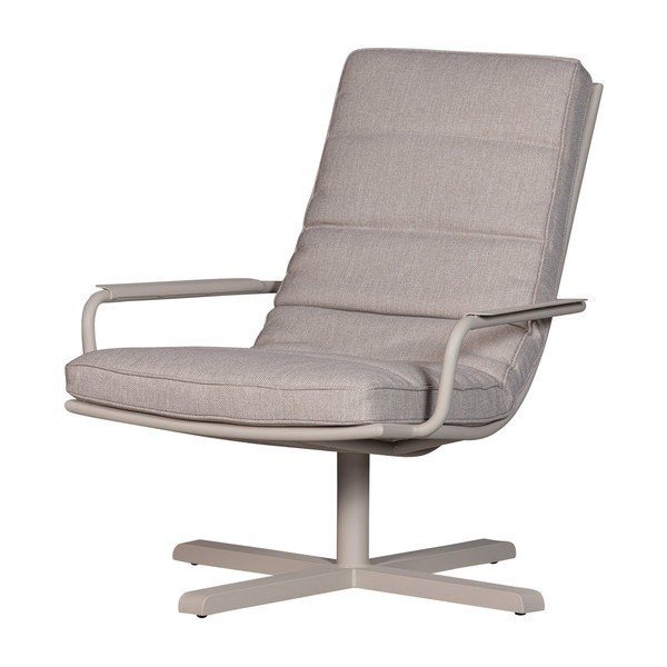 Svijetlo siva metalna vrtna fotelja Coosa – Exotan