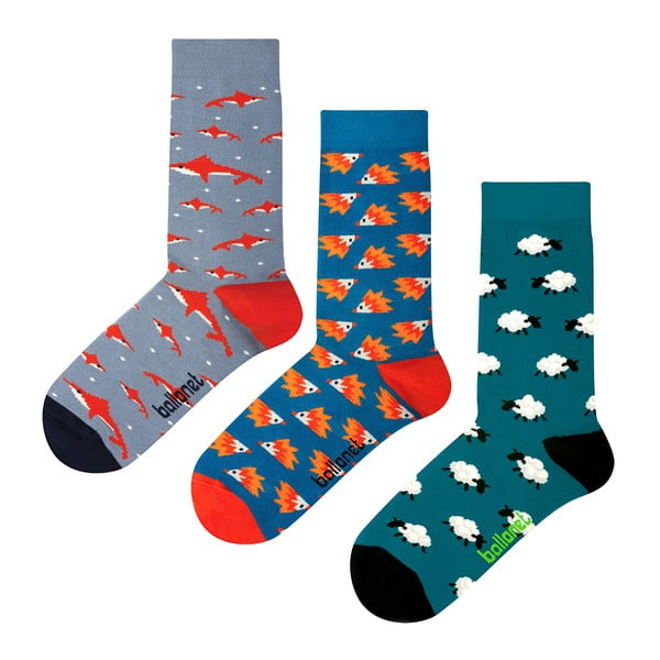 Set 3 para čarapa Ballonet čarapa Novost životinja u poklon kutiji, veličina 36 - 40