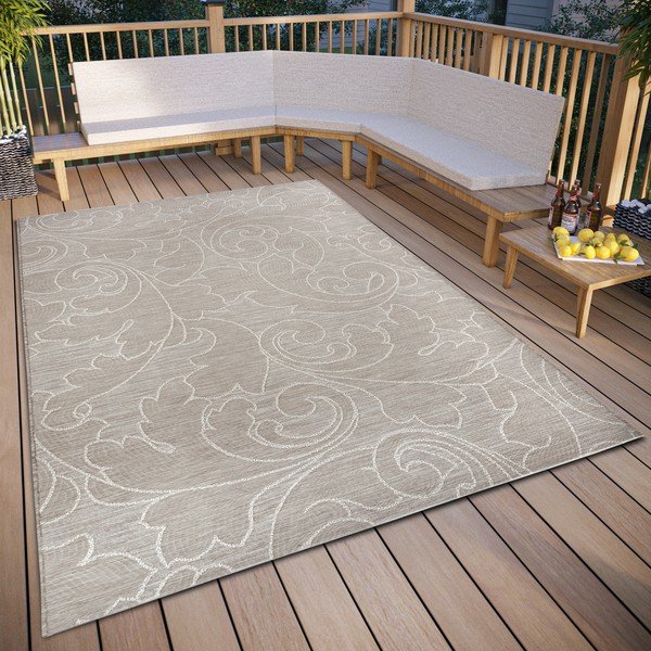Bež vanjski tepih 77x150 cm Elina Beige – Hanse Home-image-1