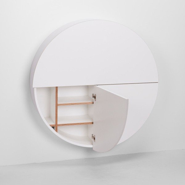 Bijeli multifunkcionalni zidni stol EMKO Pill-image-3