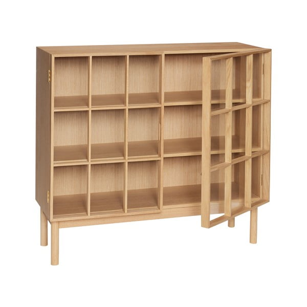 Vitrina od hrastovog drveta 100x90 cm Shoji - Hübsch-image-4