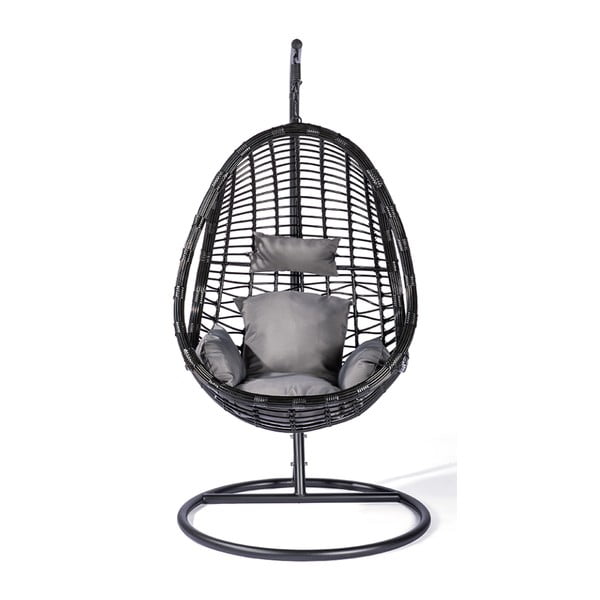 Tamnosiva viseća fotelja od umjetnog ratana Bonami Selection Tahiti-image-1