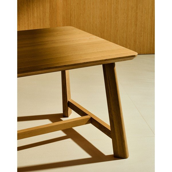 Blagovaonski stol s pločom stola u dekoru hrasta 100x220 cm Idun – Kave Home-image-3