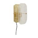 Mjedena zidna lampa s utikačem Ruffle – Hübsch