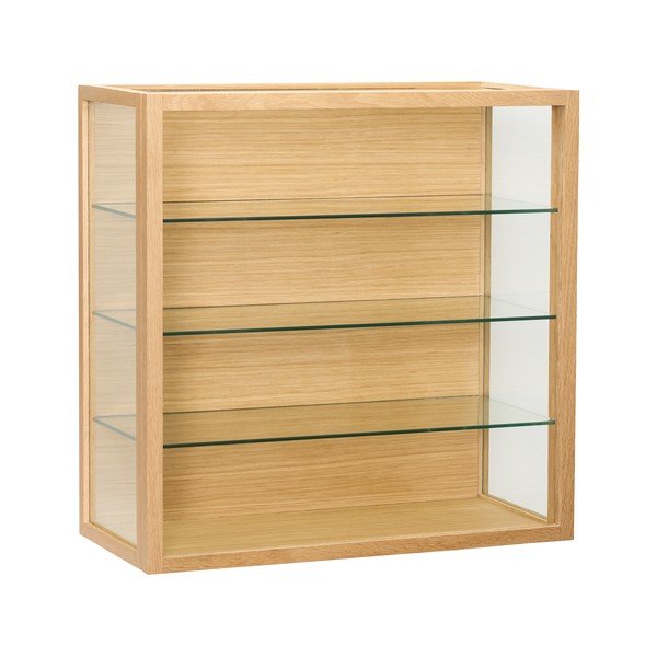 Viseća vitrina u dekoru hrasta u prirodnoj boji 60x60x27 cm Poetic – Hübsch