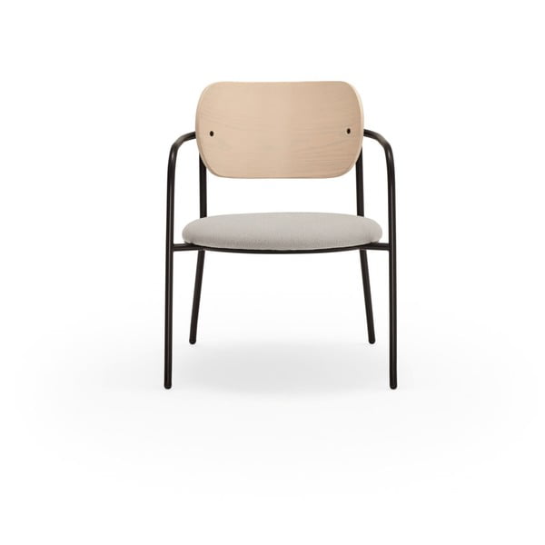 Svijetlo siva fotelja u dekoru jasena Eclipse - Teulat-image-2