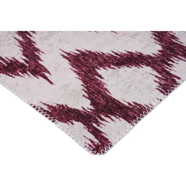 Bordo-bijeli perivi tepih 160x230 cm - Vitaus-image-2