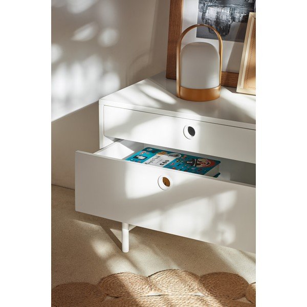 Bijeli TV stol 140x52 cm Punto - Teulat-image-2