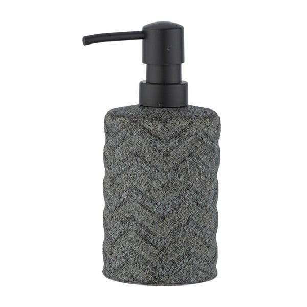 Sivi keramički ručno oslikani dozator za sapun Wenko Mantua, 360 ml-image-2