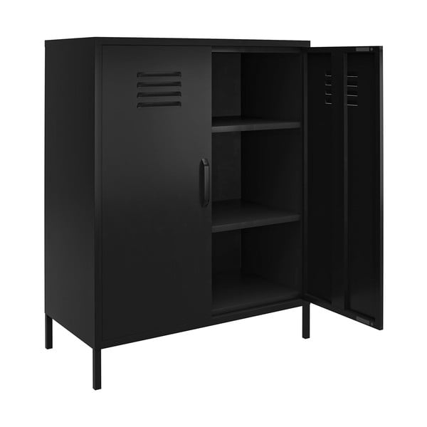 Crni metalni ormarić 40x102x80 cm Mission District – Støraa-image-4