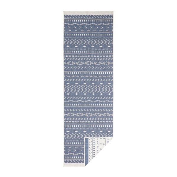 Plavo-krem vanjski tepih NORTHRUGS Cuba, 80 x 250 cm-image-2