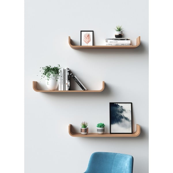 Zidna polica u hrastovom dekoru Tenzo Flower-image-1