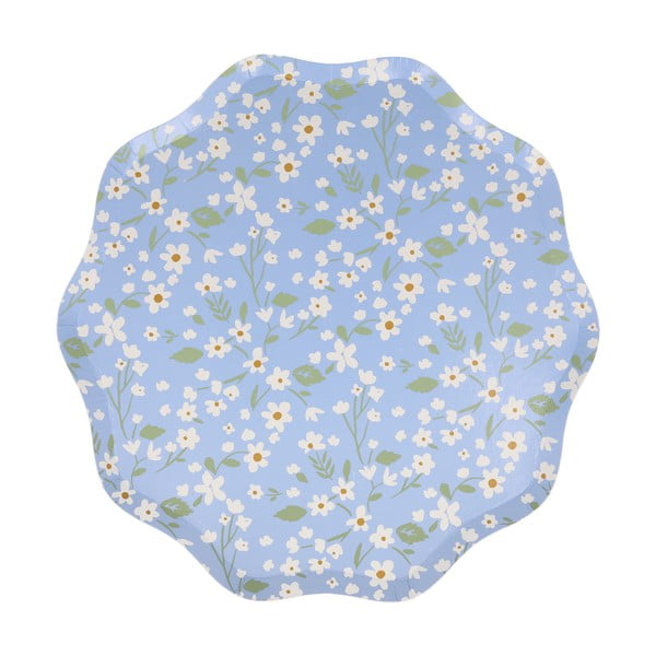 Papirnati jednokratni tanjuri u setu 12 kom Ditsy – Meri Meri-image-4