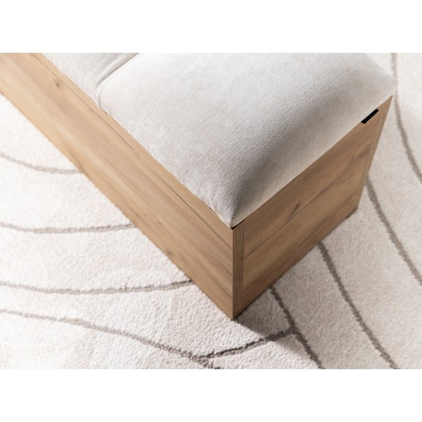 Svijetlo siva/u prirodnoj boji klupa Kumo – Bobochic Paris-image-4