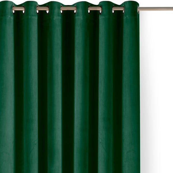 Zelena zavjesa za djelomično zamračenje od samta 400x250 cm Velto – Filumi