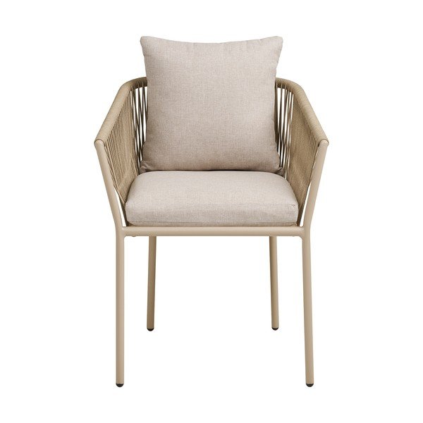 Bež metalna/podstavljena vrtna stolica Salerno – House Nordic-image-2