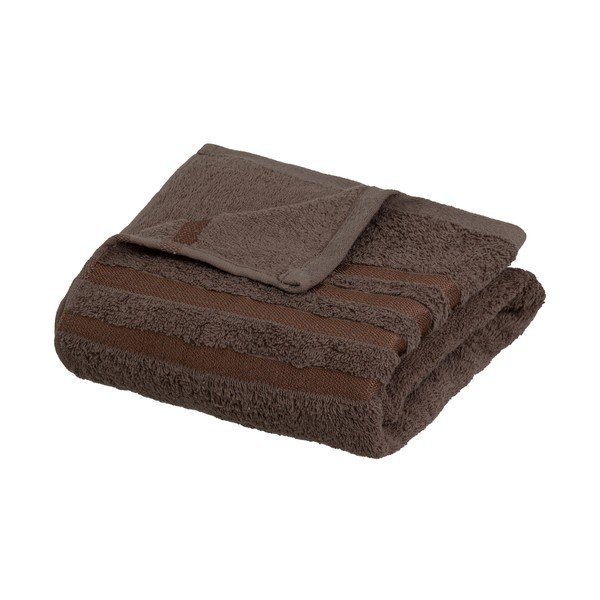 Smeđi pamučan ručnik od frotira 70x140 cm Simple – Casa Selección