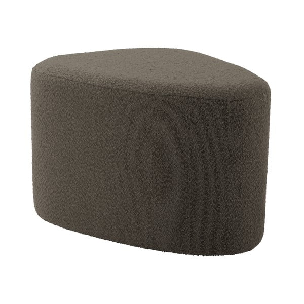 Sivi/smeđi tabure od bouclé tkanine Ada – Leitmotiv